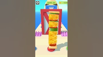 🥪🧀🍔Sandwich Runner 🥬🥪:All Levels Gameplay Best Android,ios Mobile Gameplay Offline #shorts