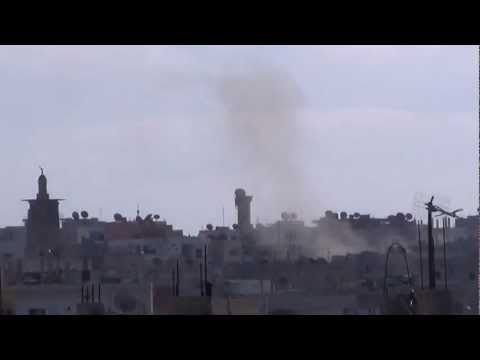 درعا البلد قصف عنيف بمحيط المسجد العمري 24 3 2013
