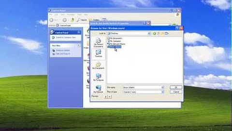 Changing the startup sound in Windows XP