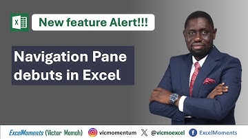 The New Navigation Pane  in Excel (M365)