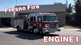 FFD Engine 1 responding code 3 | Fresno Fire Department