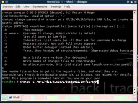 Reset Passwords on Windows XP and Vista using Backtrack 4 [HQ]