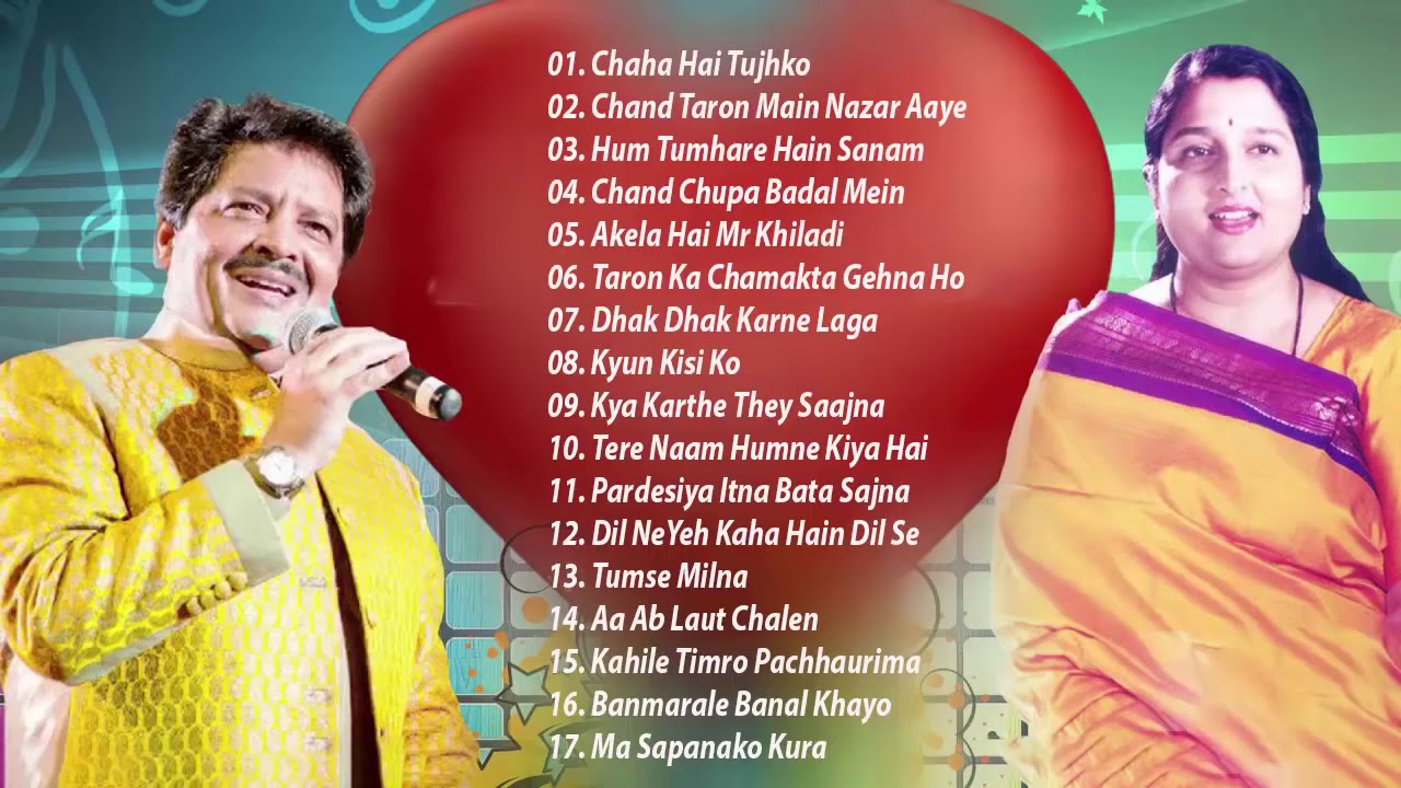 Hits Of Anuradha Paudwal  Udit Narayan  Melodies Of Love   Bollywood Romantic Song 2019