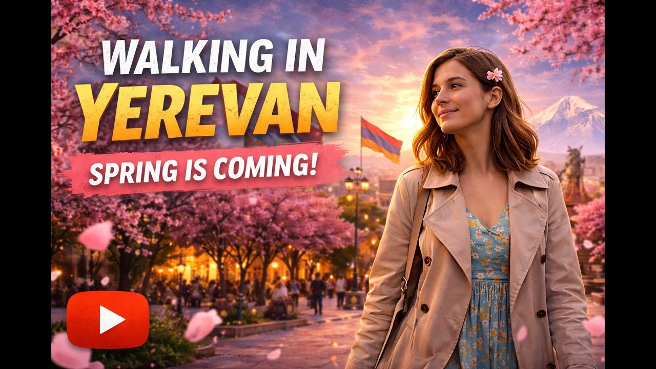 Erevan Spring walking in yerevan spring is coming - YouTube