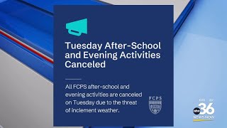 Fayette County Public Schools after-school activities canceled due to inclement weather 050724