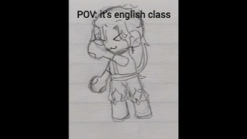 me when my english teacher #art #framebyframeanimation #traditionalart  #animation