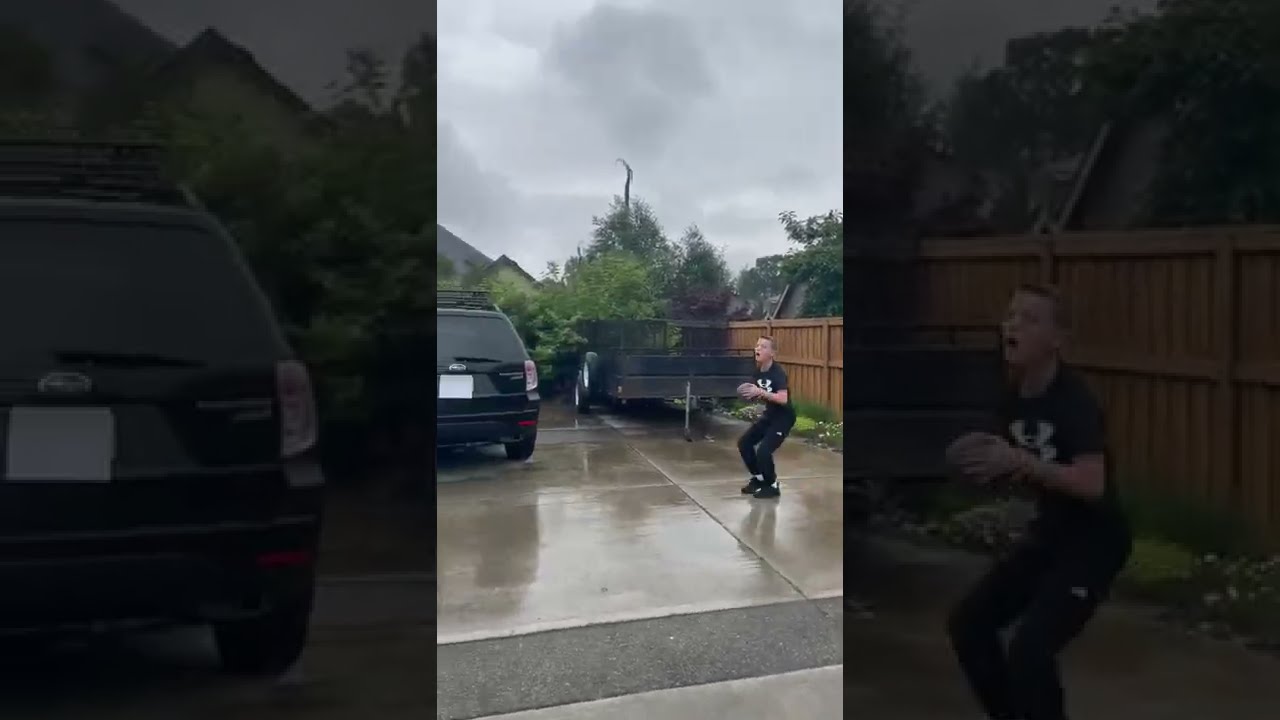 Bounce Off Fence Wrap Behind The Back Long Distance Trick Shot 
