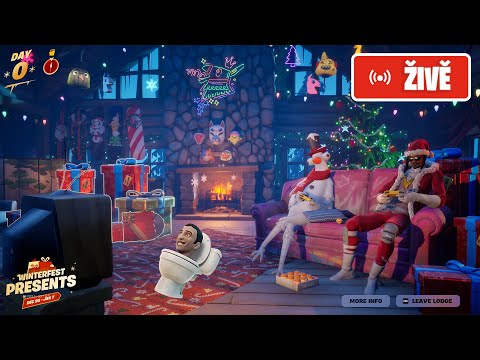 ŽIVĚ - FORTNITE VÁNOČNÍ UPDATE! 🔴 VŠECHNY NOVINKY! 🔴 !soutez