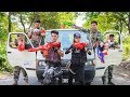 LTT Game Nerf War: Winter Warriors SEAL X Fight Criminal Group Nerf Guns Alliance Bandits