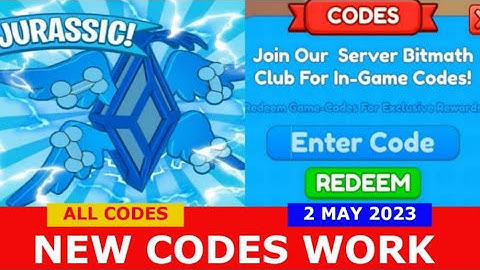NEW UPDATE CODES [🦖JURASSIC!] Tapping Masters ROBLOX | ALL CODES | 2 MAY 2023