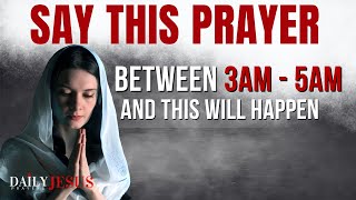 If You Wake Up Between 3am - 5am  SAY This Powerful Meditation Prayer (Christian Motivation)