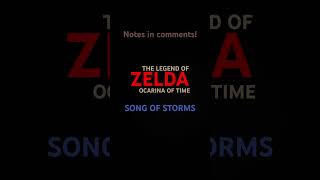 The Legend Of Zelda: Ocarina Of Time, Song Of Storms on piano.
