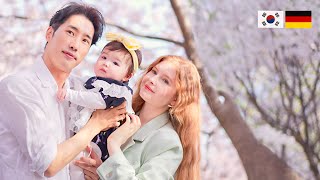 SUB) Adorable Baby’s special first picnic under the cherry blossoms in Korea🌸 | Life in Korea