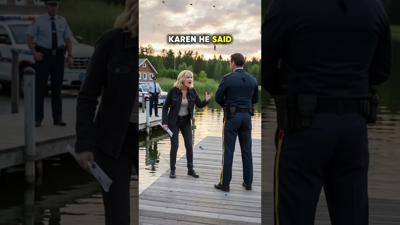 “HOA Karen Tried to Seize My Lake Cabin — But She Froze When She Saw Who Backed Me!”