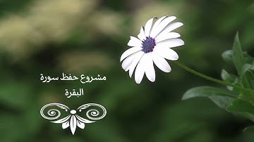مشروع حفظ سورة البقرة المقطع الأول .. إنظر الوصف   🌺