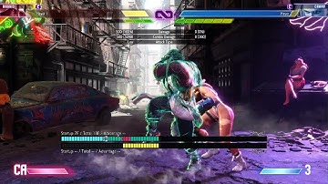 Street Fighter 6 : Rashid Midscreen & Corner Safejump