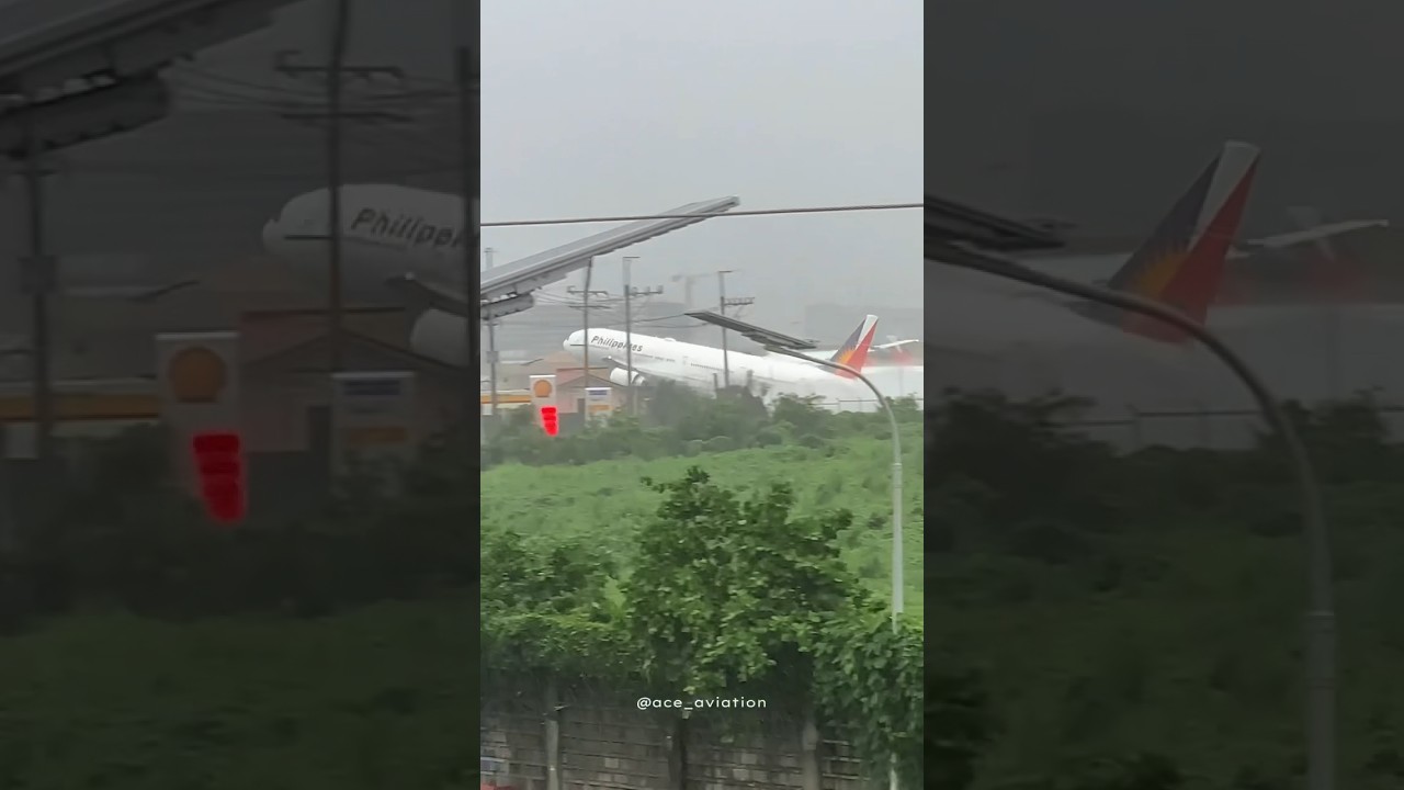 Plane spot while typhoon💨 