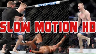 Justin Gaethje Knocks Out Edson Barboza Slow Motion HD