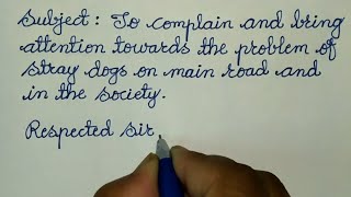 Formal Complaint Letter Format To Municipal Commissioner About Stray Dogs ✍@Sunflower