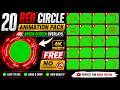 20 Red Circle Animation Pack | 4K Green Screen Overlays | Free No Copyright