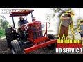 primeiro trabalho com o meu novo trator Massey Ferguson 55x - ep.52