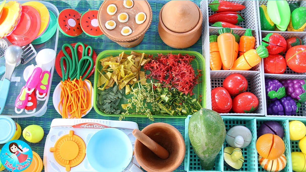 nc ของเล่น 2022 ละครสั้น เปิดร้านส้มตำยำแซบ ของเล่นทำอาหาร ของเล่นผักผลไม้หั่นได้