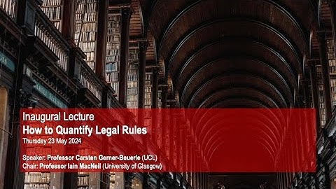 Inaugural Lecture: Professor Carsten Gerner Beuerle
