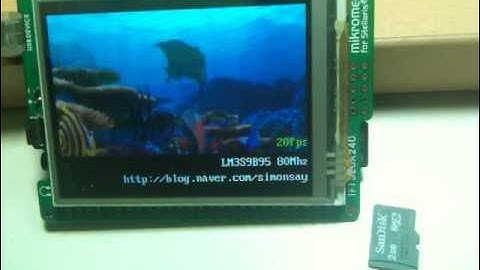 Stellaris M3 Video Player (LM3S9B95 80mhz)