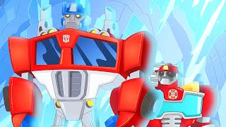 Optimus e heatwave | COMPILAÇÃO | Desenho animado infantil | Transformers Rescue Bots