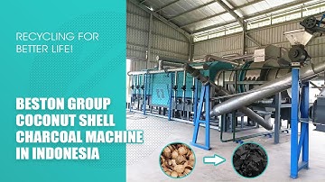 Beston Coconut Shell Charcoal Making Machine Runs Smoothly in Indonesia
