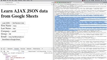 JSON+AJAX+API 0701 Google Sheet Data API