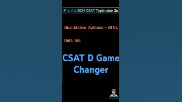 UPSC Prelims 2024 CSAT Topic wise Qs #upsc #csat #reasoning  #cseexam #motivation