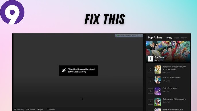 Why does 9anime keepsaying this file cannot be plahed｜TikTok Search