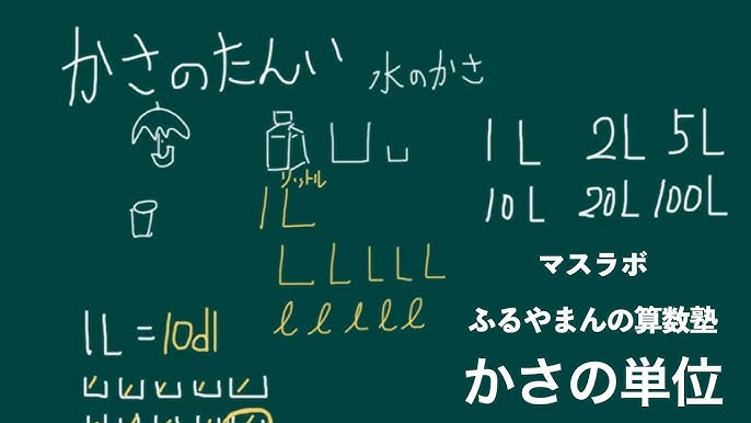 小学校 算数 かさの単位 １ Lとdl Youtube