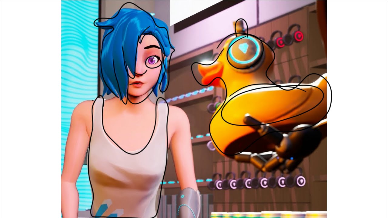 Duck Meta Badly Drawing Tari and a duck- Meta Runner - YouTube