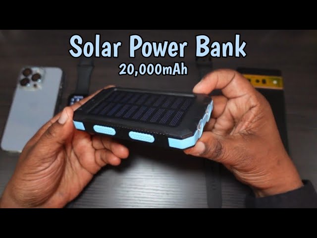 20000mAh Portable Solar Power Bank