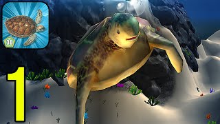 Ocean Turtle Simulator 3D - Gameplay Walkthrough Part 1 (iOS, Android) screenshot 1