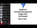 AppSheet Inventory Management Part 1 of 2