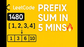 LeetCode 1480 | Running Sum of 1D Array | Prefix Sum Explained for Beginners