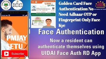 CSC PMJAY SETU Ayushman card make without fingerprint and OTP Only Face Authentication KYC