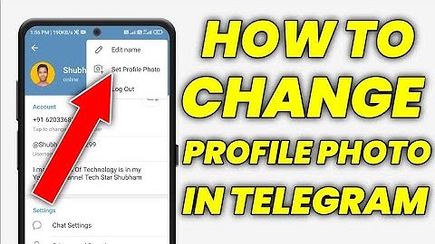 Telegram Profile Photo Kaise Badle | How To Change Telegram Profile Photo