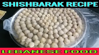 SHISHBARAK / LEBANESE FOOD RECIPE / EASY TO DO IT / MENA'S CUISINE / HOMEMADE COOKING