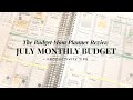 The Budget Mom Planner| Review 2022 July Monthly Budget| + productivity tips to save money!