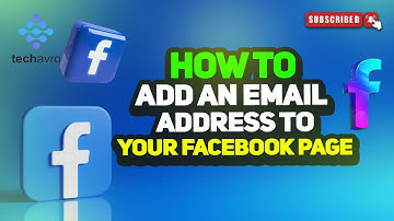 How To Add An Email Address To Your Facebook Page 2025