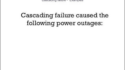 Cascading Failure