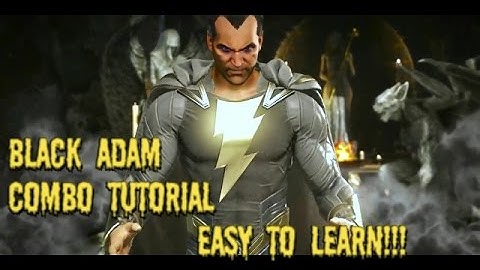 Black adam combos tutorial Injustice 2 easy to learn!!!