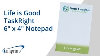 Life is Good TaskRight Notepad From 4imprint