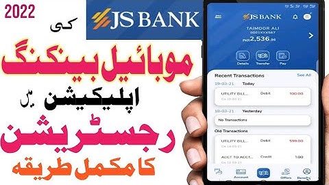 How to register for JS Bank Mobile Banking App | JS Mobile Banking