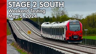 Exploring the Progress of O-Train Stage 2 South: Weekend Testing and Stations Snapshots in Ottawa