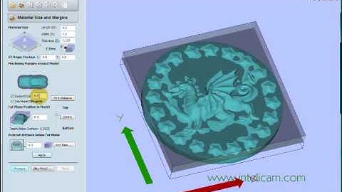 Intelicam CNC: how to toolpath a 2-sided coin in Cut3D